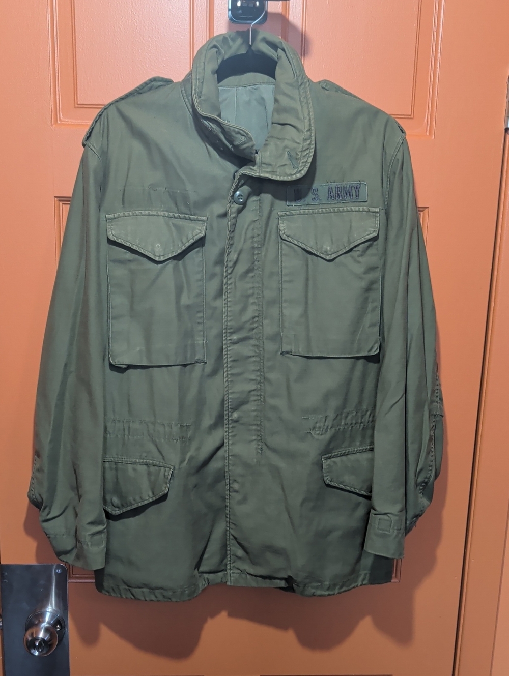 Vintage 70s U.S. Army Olive Green OG-107 M65 Field Jacket